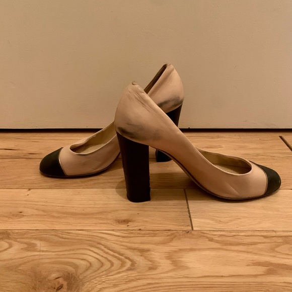 J.Crew tan and black color block pumps - Picture 2 of 6